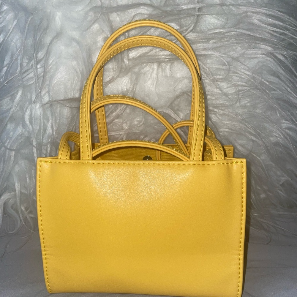 Yellow small Telfar purse